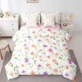 thumbnail image 1 of Castle Fairy Girls Colorful Flowers Twin Bedding Sets,Spring Garden Bedding Comforter Set, 1 of 8