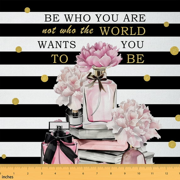 Castle Fairy Girls Flower Pink Fashion 3-Yard Polka Dots Geometric Stripes Super Cozy Sewing Fabric