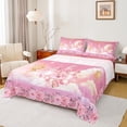 thumbnail image 1 of Castle Fairy Girls Kawaii Princess Castle Queen Sheet Sets,Flying Gold Fairy Bed Set, 1 of 7