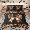 thumbnail image 1 of Castle Fairy Girls Pink Ribbon Bow Knot Bedding Comforter Set 7 Pieces,Old Fashion Dreamy Princess Full Bedding Set Lightweight,Animal Cheetah Print Fitted Sheet Flat Sheet,Ultra Soft Home Decor, 1 of 8