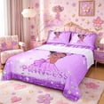 thumbnail image 1 of Castle Fairy Glamorous Purple Princess King Sheets 4pcs,Radiant Gemstone Design Bedding,Lilac Silver,1 Fitted Sheet, 1 Flat Sheet and 2 Pillowcases, 1 of 6