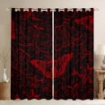 thumbnail image 1 of Castle Fairy Gothic Black Red Moth Blackout Curtains Set of 2 (52x84 Each) for Boys Girls,Botanical Tree Leaves Window Curtains,Bohemian Vintage Aesthetic Curtains and Drapes,Luxury Bedroom Decor, 1 of 6