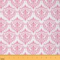 thumbnail image 1 of Castle Fairy Gothic Damask Fabric by the Yard 1 Yard for Girls, Pink Blossoms Room Decor Fabric by the Yard, Vintage Bohemian Fabric for Sewing, Breathable Home Decor, 1 of 6
