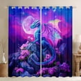 thumbnail image 1 of Castle Fairy Gothic Dragon Black Out Curtains,Flowers Curtains Pack of 2 (42x63 Each), 1 of 6