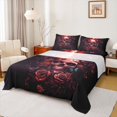 thumbnail image 1 of Castle Fairy Gothic Floral Rose Skull Full Size Sheets 4-Piece for Female Men,Flying Butterflies Breathable Bed Sheets,Vintage Aesthetic Exotic Style Lightweight Sheet Sets,Ultra Soft Home Decor, 1 of 7