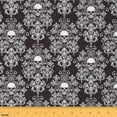 thumbnail image 1 of Castle Fairy Gothic Skull Fabric by the Yard 1 Yard for Teens,Bohemian Damask Home Decor Fabric by the Yard,Happy Halloween Room Decor Fabric by the Yard,Luxury Bedroom Decor, 1 of 6