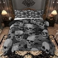 thumbnail image 1 of Castle Fairy Gothic Skull Queen Comforter Set,Abstract Camouflage Bedding Comforter Set, 1 of 8
