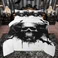 thumbnail image 1 of Castle Fairy Gothic Skull Queen Comforter Set,Flying Animal Bats Bedding Comforter Set, 1 of 8