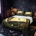 thumbnail image 1 of Castle Fairy Gothic Skull Queen Sheets 4 Pieces,Vintage Book Floral Leaves Queen Sheet Sets,Beige Brown Black,1 Fitted Sheet,1 Flat Sheet and 2 Pillowcases, 1 of 6