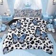 thumbnail image 1 of Castle Fairy Gradient Butterfly Twin Comforter Sets for Female,Cheetah Print Bedding Set, 1 of 8