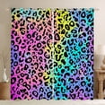 thumbnail image 1 of Castle Fairy Gradient Cheetah Black Out Curtains,Leopard Curtains Pack of 2 (42x63 Each), 1 of 6