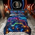 thumbnail image 1 of Castle Fairy Gradient Gamer 3-Piece Full Size Comforter Sets,Video Game Bedding Comforter Set,Game Console Lightweight Bedding Sets,Ultra Soft Abstract Home Decor,Reversible, 1 of 8