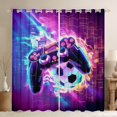thumbnail image 1 of Castle Fairy Gradient Gamer Black Out Curtains,Soccer Curtains Pack of 2 (42x63 Each), 1 of 6