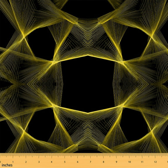 Castle Fairy Gradient Lines Boys Fabric by the Yard 5 Yards,Geometric Stripes Fabric for Sewing,Neon Lights Home Decor Fabric by the Yard,Super Cozy Room Decor