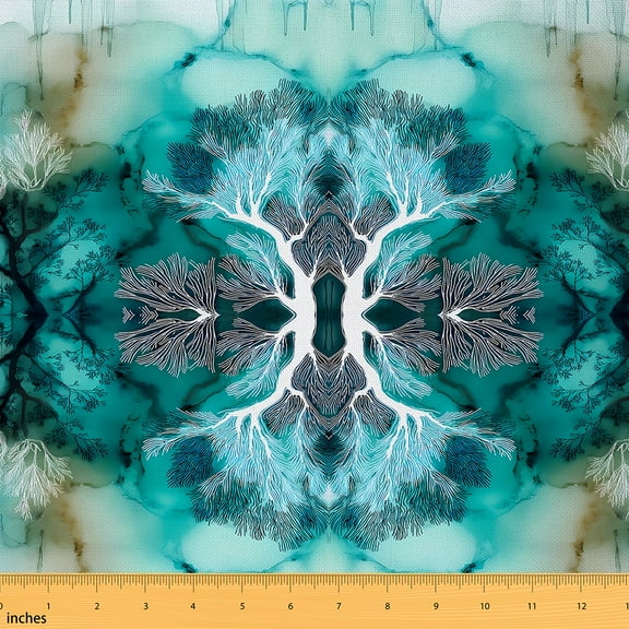 Castle Fairy Gradient Marble Fabric by the Yard 2 Yard,Stone Pattern Sewing Fabric,Watercolor Artwork Home Decor Fabric by the Yard,Ultra Soft Marbling Home Decor