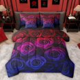 thumbnail image 1 of Castle Fairy Gradient Rose Twin Bedding Sets,Valentine's Day Bedding Comforter Set, 1 of 8
