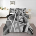 thumbnail image 1 of Castle Fairy Gradient Stripes Twin Comforter Sets,Abstract Watercolor Lines Bedding Set, 1 of 8
