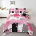 thumbnail image 1 of Castle Fairy Graffiti Splash 3-Piece Full Size Comforter Sets,Oil Painting Bedding Comforter Set,Mid Century Lightweight Bedding Sets,Ultra Soft Abstract Home Decor,Reversible, 1 of 8
