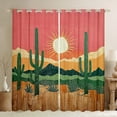 thumbnail image 1 of Castle Fairy Green Cactus Black Out Curtains,Rustic Country Curtains Pack of 2 (42x63 Each),Western Desert Bedroom Curtains,Lightweight Botanical Room Decor, 1 of 6