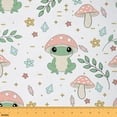 thumbnail image 1 of Castle Fairy Green Frog Fabric by the Yard 1 Yard for Kids,Cartoon Mushroom Home Decor Fabric by the Yard,Groovy Flower Room Decor Fabric by the Yard,Breathable Home Decor, 1 of 6