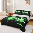 thumbnail image 1 of Castle Fairy Green Gamepads 4pcs Bed Sheets for Boys,Video Game King Sheets,Abstract Stripes Super Cozy Sheet Set,Microfiber Bedroom Decor, 1 of 7
