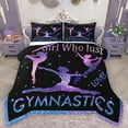 thumbnail image 1 of Castle Fairy Gymnast Girl Bedding Comforter Set 2pcs for Children Teens Adults,Gradient Bling Glitter Twin Comforter Sets Microfiber,Dreamy Princess Breathable Bedding Set,Ultra Soft Home Decor, 1 of 8
