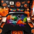 thumbnail image 1 of Castle Fairy Handball Gamer King Size Comforter Sets 3pcs, Sport Graffiti Splash Comforters King Size, Black White,Black Reversible,1 Comforter and 2 Pillowcases, 1 of 6