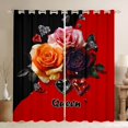 thumbnail image 1 of Castle Fairy Happy Valentine's Day Blackout Curtains Set of 2 (52x84 Each) for Teenagers Boys Girls,Romantic Flower Rose Window Curtains,Bling Crystal Love Heart Curtains and Drapes Room Decor, 1 of 6