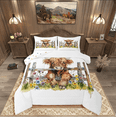 thumbnail image 1 of Castle Fairy Highland Cattle 3 Pieces Queen Comforter Set,Rustic Cabin Ultra Soft Bedding Sets,Farmhouse Animal Bedding Comforter Set,Luxury Teens Bedroom Decor,Reversible, 1 of 9