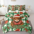thumbnail image 1 of Castle Fairy Highland Cow 7-Piece Twin Geometric Plaid Christmas Ultra Soft Bedding Set, 1 of 8