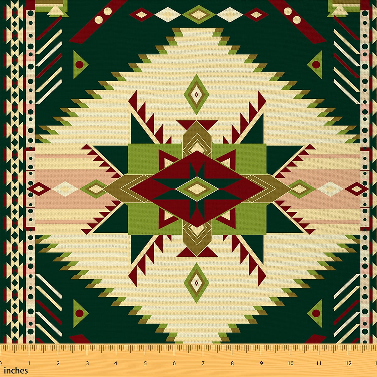 Castle Fairy Hippie Aztec Fabric by the Yard 1 Yard,Exotic Style Home ...