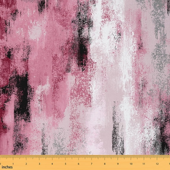 Castle Fairy Hippie Graffiti Fabric by the Yard 5 Yard,Abstract Vintage Sewing Fabric,Gradient Watercolor Fabric for Sewing,Luxury Teens Bedroom Decor