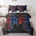 thumbnail image 1 of Castle Fairy Honeycomb Video Game Twin Bedding Sets,Futuristic Bedding Comforter Set, 1 of 8