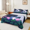 thumbnail image 1 of Castle Fairy Horse Couple Lover Twin Sheet Sets,Happy Valentine's Day Bedding, 1 of 7