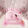 thumbnail image 1 of Castle Fairy Initial D 3-Piece Full Size Comforter Sets,Monogrammed Letter Bedding Comforter Set,Rose Butterfly Lightweight Bedding Sets,Luxury Dreamy Princess Bedroom Decor,Reversible, 1 of 8