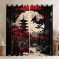 thumbnail image 1 of Castle Fairy Japanese Style Curtains Pack of 2 (42x84 Each) for Children Teens Boys Girls,Anime Samurai Curtains Blackout,Animal Dragon Bedroom Curtains,Super Cozy Room Decor, 1 of 6