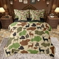 thumbnail image 1 of Castle Fairy Jungle Animal Deer Bedding Comforter Set 7pcs for Children Teens,Vintage Abstract Camouflage Queen Bedding Sets Super Cozy,Woodland Wildlife Queen Sheet Sets,Ultra Soft Home Decor, 1 of 8