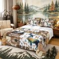 thumbnail image 1 of Castle Fairy Jungle Deer Queen Sheets 4 Pieces,Watercolor Leopard Print Boho Aztec Queen Sheet Sets,Sepia Orange Cream,1 Fitted Sheet, 1 Flat Sheet and 2 Pillowcases, 1 of 6
