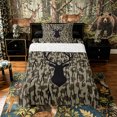 thumbnail image 1 of Castle Fairy Jungle Deer Twin Sheets 3pcs for Teens,Abstract Vintage Leoopard Print Bedding,Beige Black,1 Fitted Sheet, 1 Flat Sheet and 1 Pillowcase, 1 of 6