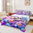 thumbnail image 1 of Castle Fairy Kawaii Animal Sloth Twin Sheet Sets,Bling Floral Daisy Bedding, 1 of 7