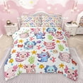 thumbnail image 1 of Castle Fairy Kawaii Axolotl Boy Girl Full Size Comforter Sets 3-Piece,Cartoon Ocean Salamander Bedding Comforter Set,Cute Animal Lightweight Bedding Sets,Super Cozy Room Decor,Reversible, 1 of 8