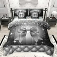 thumbnail image 1 of Castle Fairy Full 7-Piece Bowknot Comforter Set - Bling Glitter Princess Bedding, 1 of 8