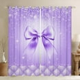 thumbnail image 1 of Castle Fairy Kawaii Bowknot Black Out Curtains for Boys Girls,Dreamy Princess Curtains Pack of 2 (42x63 Each),Bling Glitter Bedroom Curtains,Luxury Bedroom Decor, 1 of 6