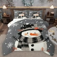 thumbnail image 1 of Castle Fairy Kawaii Christmas Snowman 3 Pieces Queen Comforter Set for Preppy Child Kids,Xmas Winter Snowflakes Ultra Soft Bedding Sets,Happy New Year Bedding Comforter Set Breathable, 1 of 8