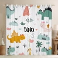 thumbnail image 1 of Castle Fairy Kawaii Dino Black Out Curtains,Dinosaur Curtains Pack of 2 (42x63 Each), 1 of 6