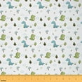 thumbnail image 1 of Castle Fairy Kawaii Dinosaur Fabric by the Yard 2 Yard,Animal Dino Sewing Fabric,Woodland Wildlife Home Decor Fabric by the Yard,Ultra Soft Cartoon Home Decor, 1 of 6