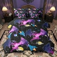 thumbnail image 1 of Castle Fairy Kawaii Magical Dragon 7-Piece Twin Bedding Sets Preppy Boys Girls,Galaxy Universe Bedding Comforter Set,Starry Sky Breathable Sheet Sets,Super Cozy Room Decor, 1 of 8
