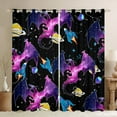 thumbnail image 1 of Castle Fairy Kawaii Magical Dragon Black Out Curtains Preppy Boys Girls,Galaxy Universe Curtains Pack Of 2 (42X63 Each),Starry Sky Bedroom Curtains,Super Cozy Room Decor, 1 of 6