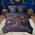 thumbnail image 1 of Castle Fairy Kawaii Magical Mushroom Twin Bedding Sets 7-Piece for Child Teenagers,Chic Floral Tree Bedding Comforter Set Microfiber,Cartoon Fairy Tale Plants Breathable Sheet Sets, 1 of 8