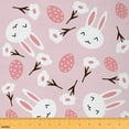 thumbnail image 1 of Castle Fairy Kawaii Rabbit Girl Fabric by the Yard 10 Yard,Polka Dots Room Decor Fabric by the Yard,Cute Flower Sewing Fabric,Microfiber Bedroom Decor, 1 of 6